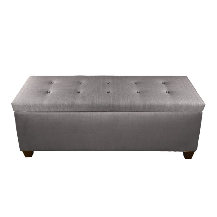 Alcott Hill Hayworth Button Tufted Upholstered Storage Bench