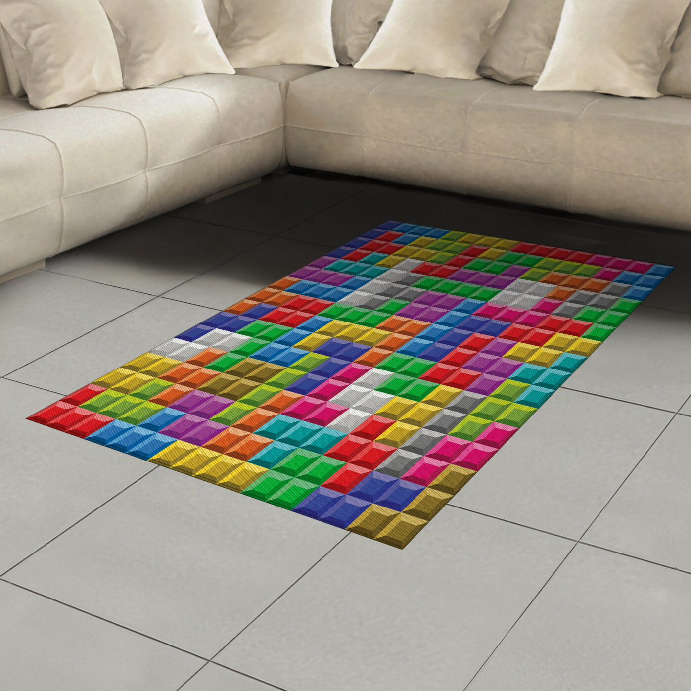 colourful foam mats