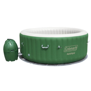 Coleman 6 - Person 60 - Jet Round Inflatable Hot Tub in Green
