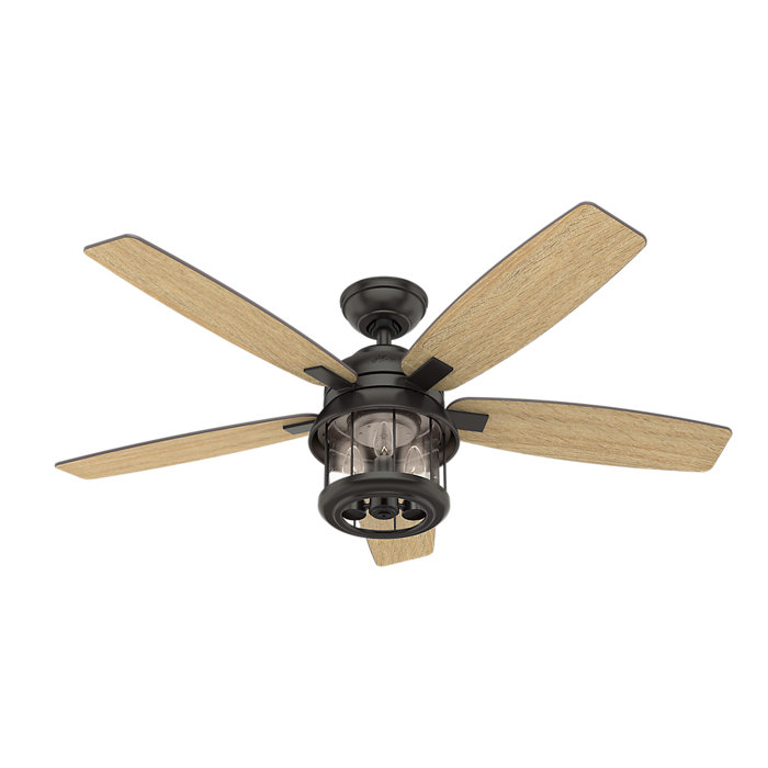 Hunter Fan 52 Coral Bay 5 Blade Ceiling Fan With Remote Light