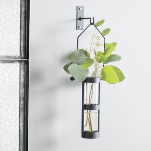 View Hanging Cylinder Wall Vase Set of