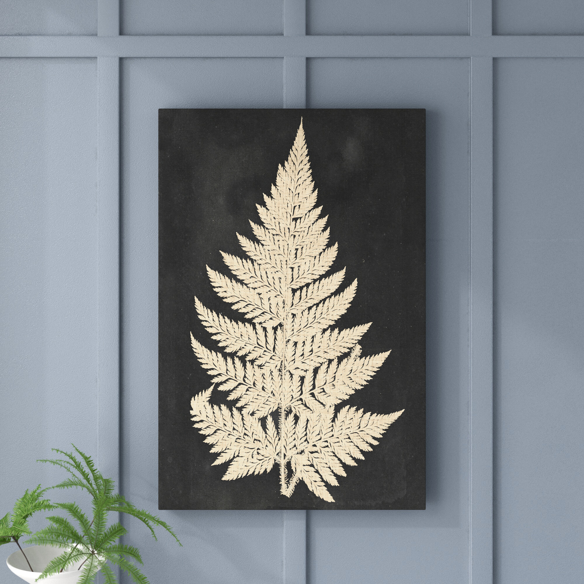 Kelly Clarkson Home Linen Fern I - Wrapped Canvas Print & Reviews | Wayfair
