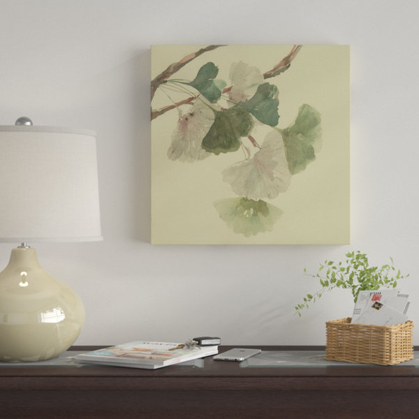 Winston Porter Ginkgo Leaves I Acrylic Painting Print On Wrapped Canvas Wayfair