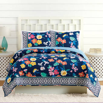 Winston Porter Anrey Floral Reversible Quilt Set Reviews Wayfair