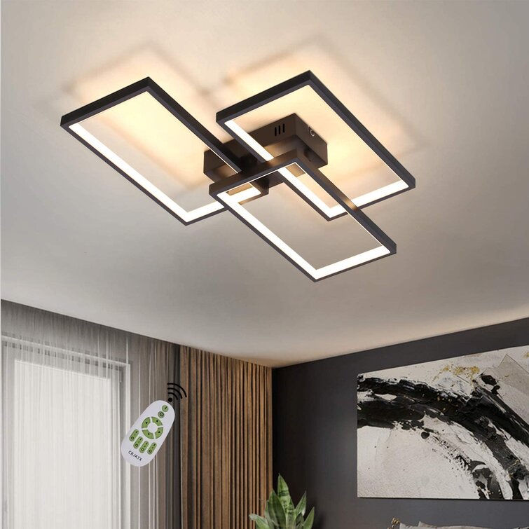 64W Acryl LED Dimmbar Deckenleuchte Schlafzimmer Deckenlampe Arbeitszimmer Küche 