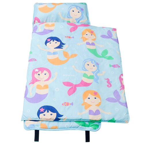 Wildkin Olive Kids Mermaids 1 6 Thick Folding Nap Mat Wayfair