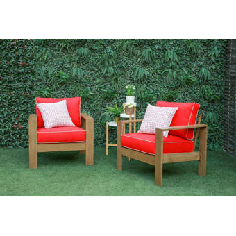 Ivy Bronx Benner Patio Chair With Cushions Wayfair