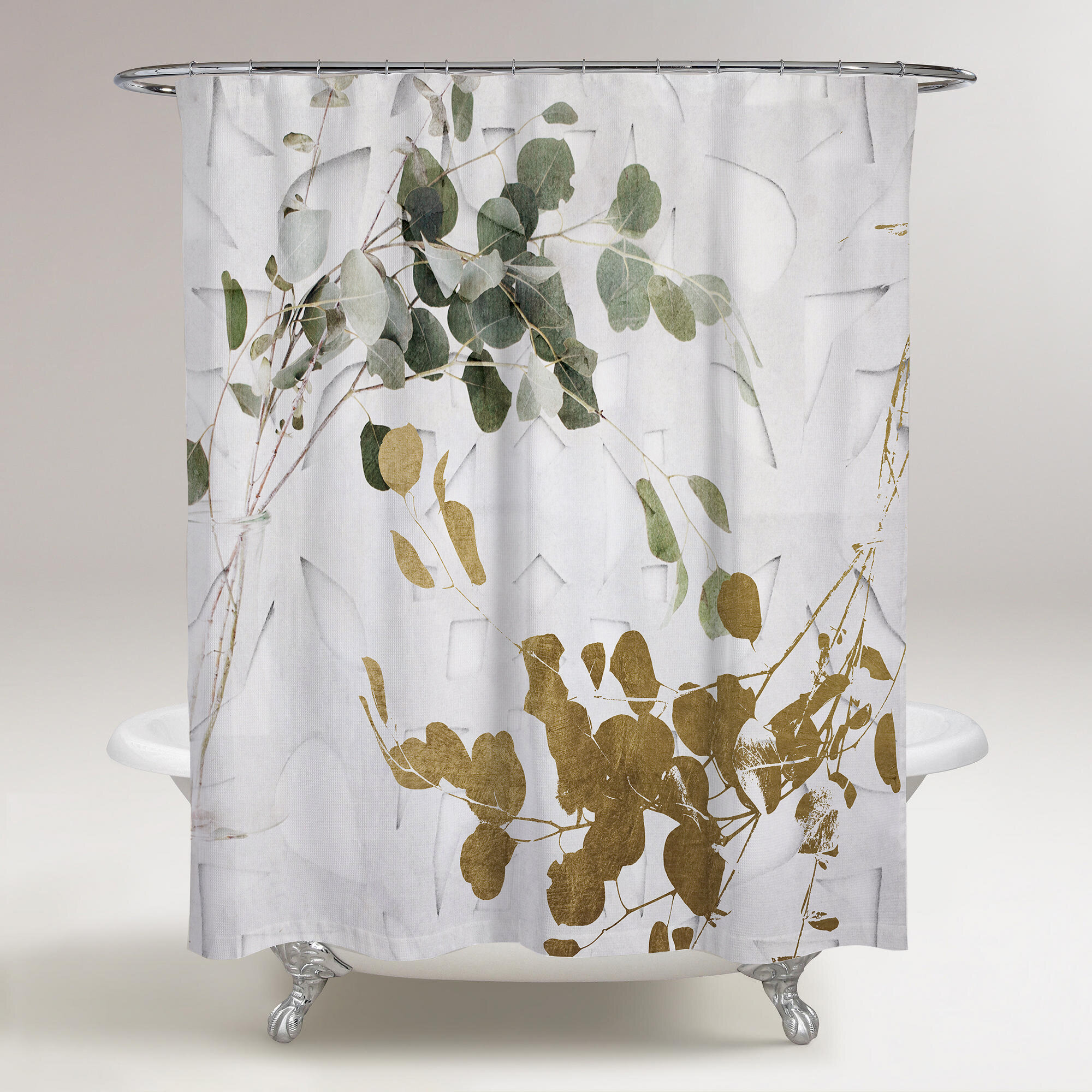 Loon Peak Rocheleau Leaves Single Shower Curtain Reviews Wayfair