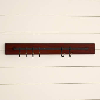 Crawford Wall Mounted Coat Rack With Hooks Reviews Birch Lane