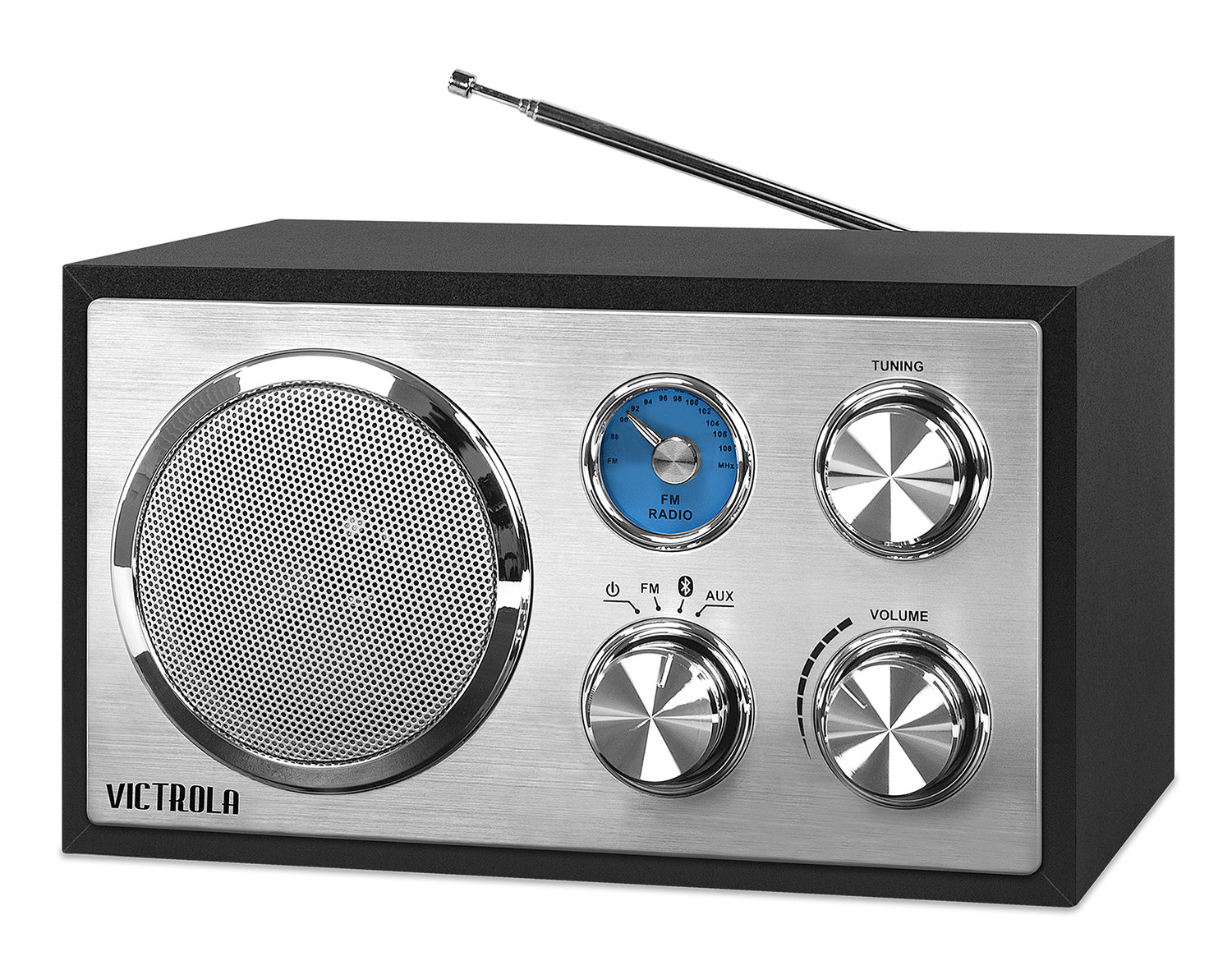 Victrola Houston Wooden Desktop Bluetooth Radio Wayfair