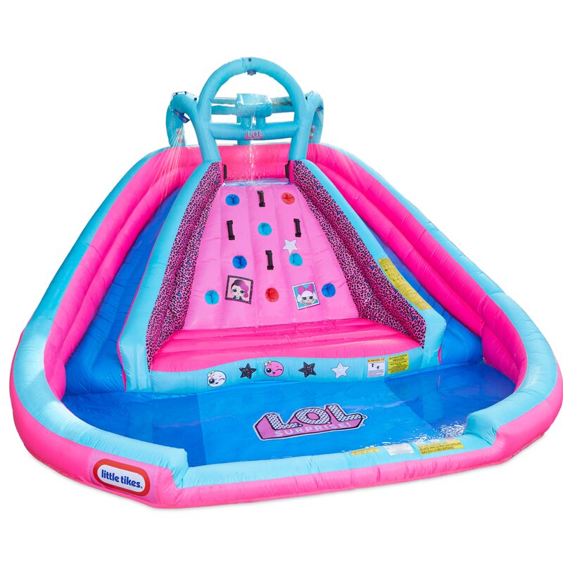 little tikes inflatable slide and pool