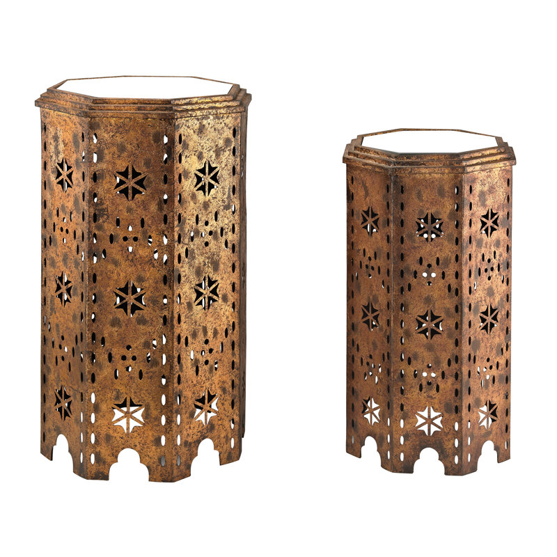 Laurier 2 Piece Moroccan Side Table Set & Reviews | Joss ...