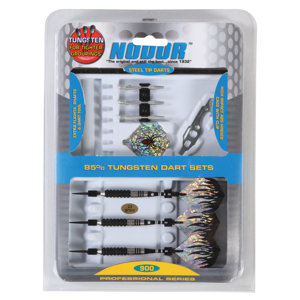 Nodoru00ae 15 Piece Professional 85% Tungsten Dart Set in SideRideru2122 Case