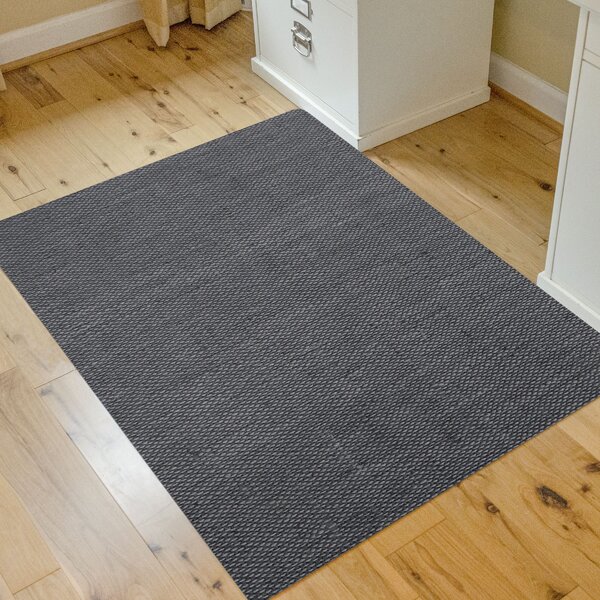 Set of 6 Home Office Chair PVC Floor Mat Studded Back w/ Lip For Carpet 48 x 36" 
