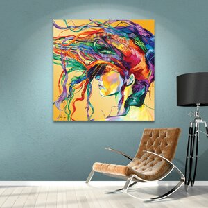'Windswept' Framed Graphic Art Print on Canvas