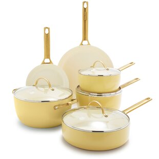 Selling Individually Green Pan Non-Stick Cookware Set Healthy Ceramic Thermolon 