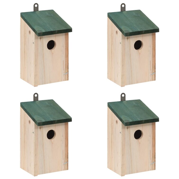 Wooden Birdhouse 22cm Variety Of Colours Available Garden Ornament Wildlife