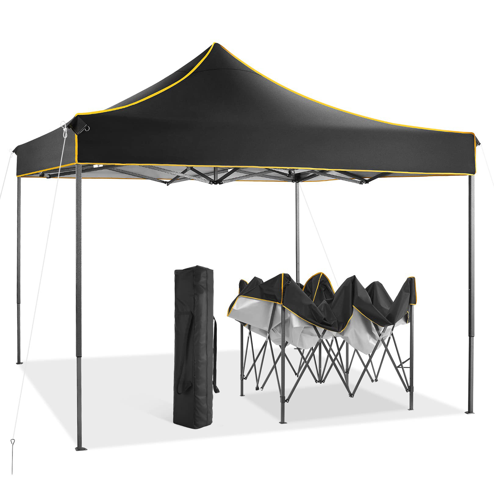 10x10 Ft Pop Up Canopy Folding Gazebo Tent Patio Wedding Tent Folding 1080D 
