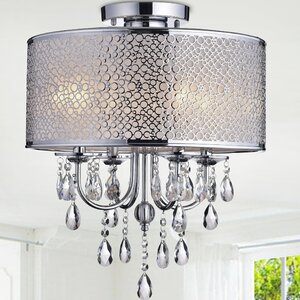 Amalia 4-Light Semi Flush Mount