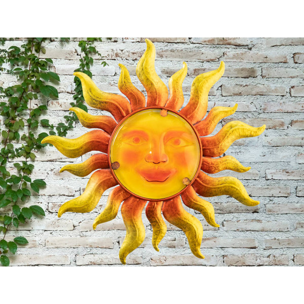 Home Garden Home Decor Handmade Wooden Sun Flower Wall Hanging Plaque For Home Garden Decor 46cm