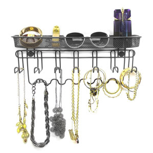 Wall Hanging Jewelry Organizer wall mounted jewelry boxes you'll love | wayfair Wall Hanging Jewelry Organizer wall mounted jewelry boxes you'll love | wayfair
