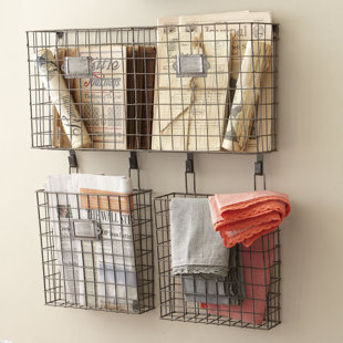 Wall Baskets Organization Joss Main Omro Wall Storage Organizer With Baskets
