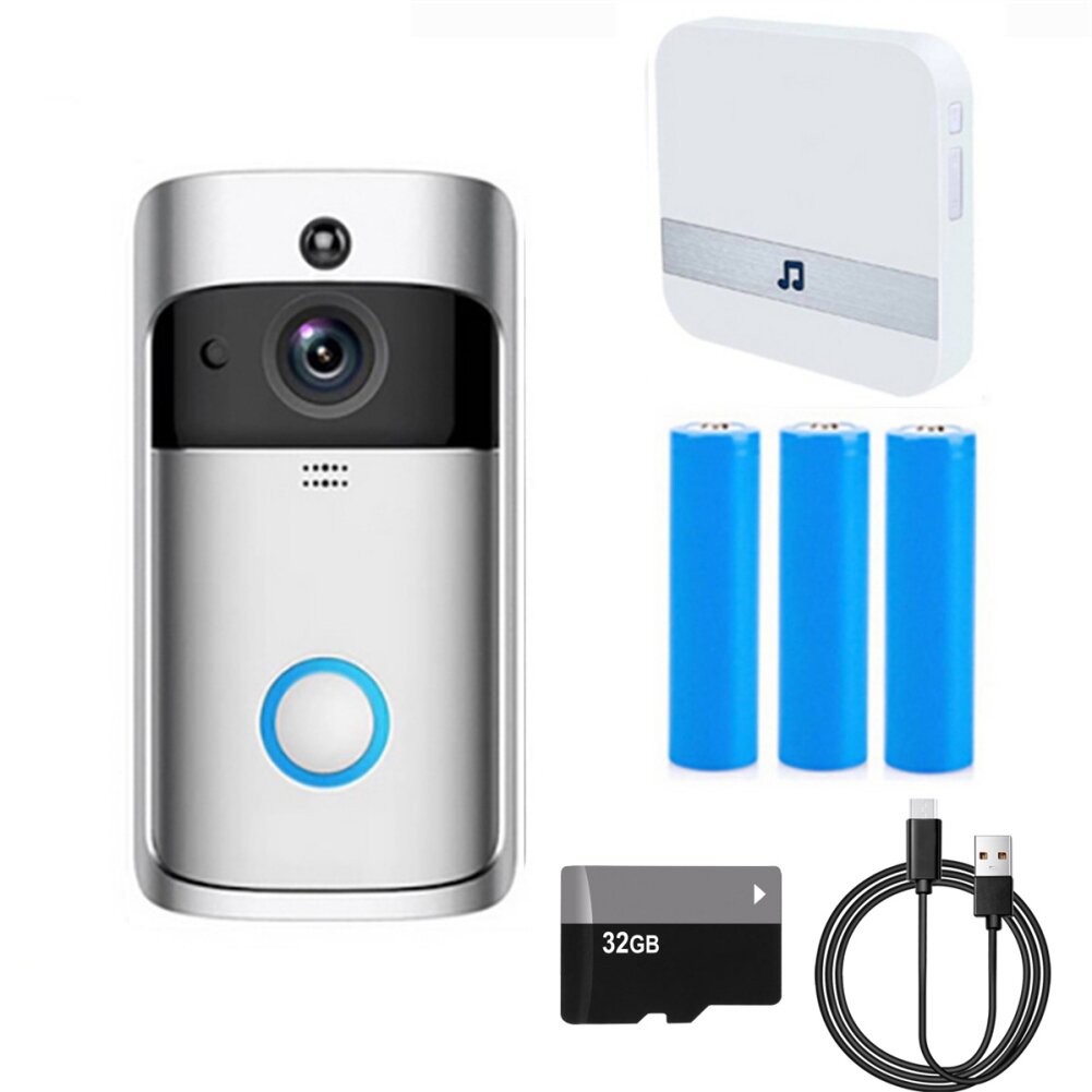 Video Doorbells with Chime Smart WiFi Security Camera HD IP65 Waterproof PIR NEW 