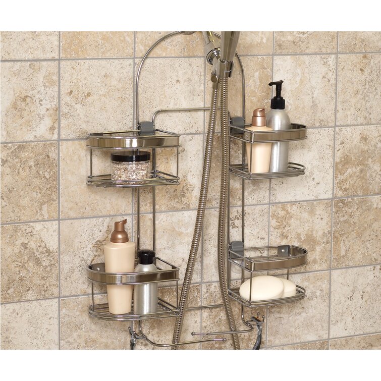 Rebrilliant Stickland Hanging Stainless Steel Shower Caddy & Reviews ...