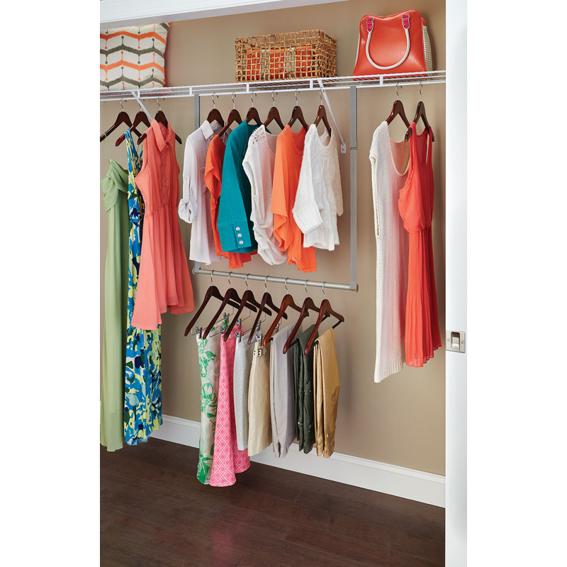 Closetmaid 21 W 37 Double Hang Closet Rod Reviews Wayfair 21 W 37 Double Hang Closet Rod