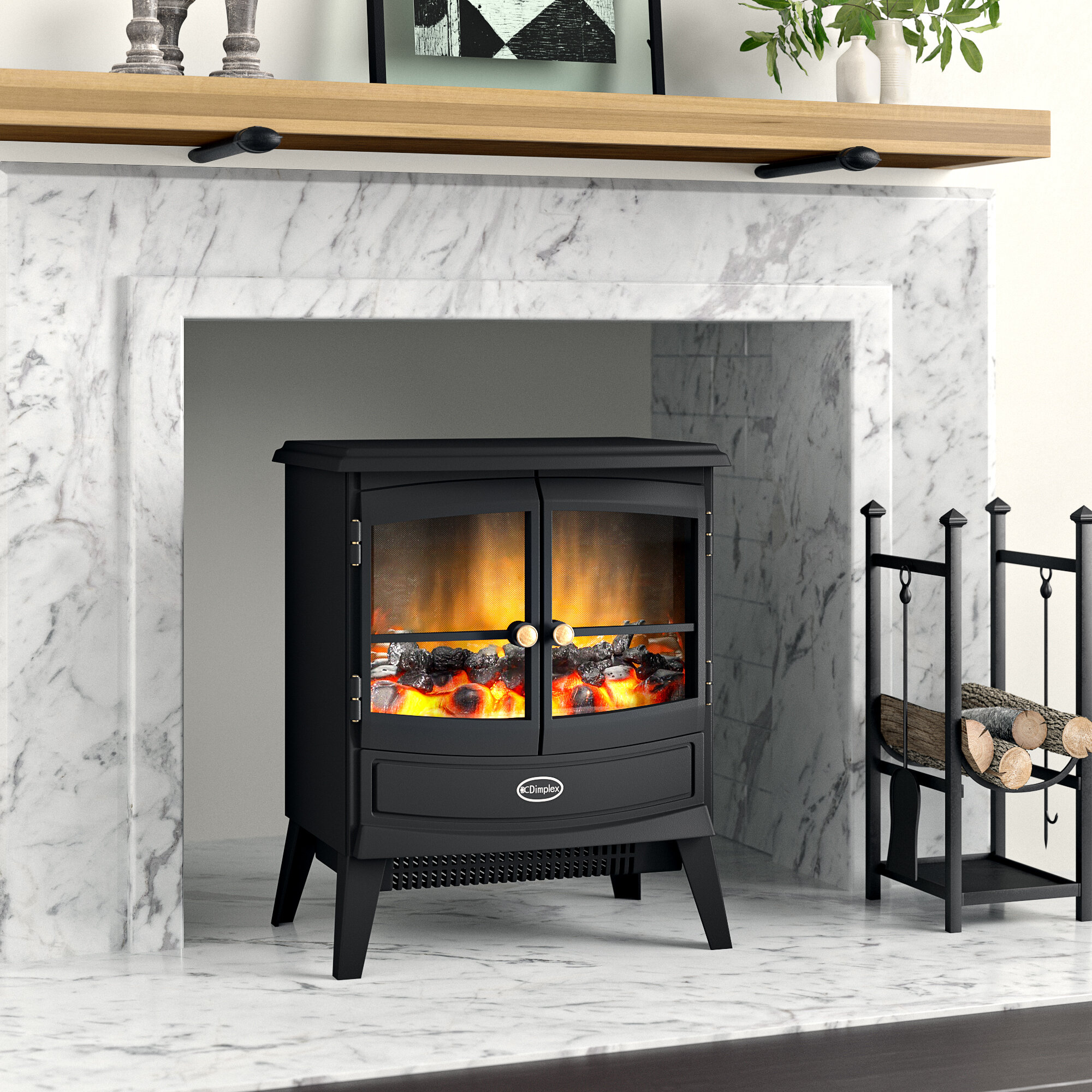 Dimplex Chevalier Freestanding Electric Stove with Optiflame - White (2019  Model) Electrical World