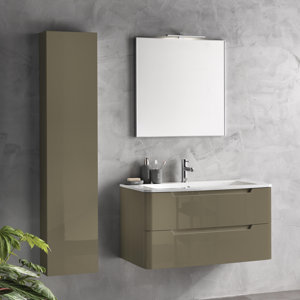 Urban Designs 98 cm Wandmontierter Waschtisch Tu..