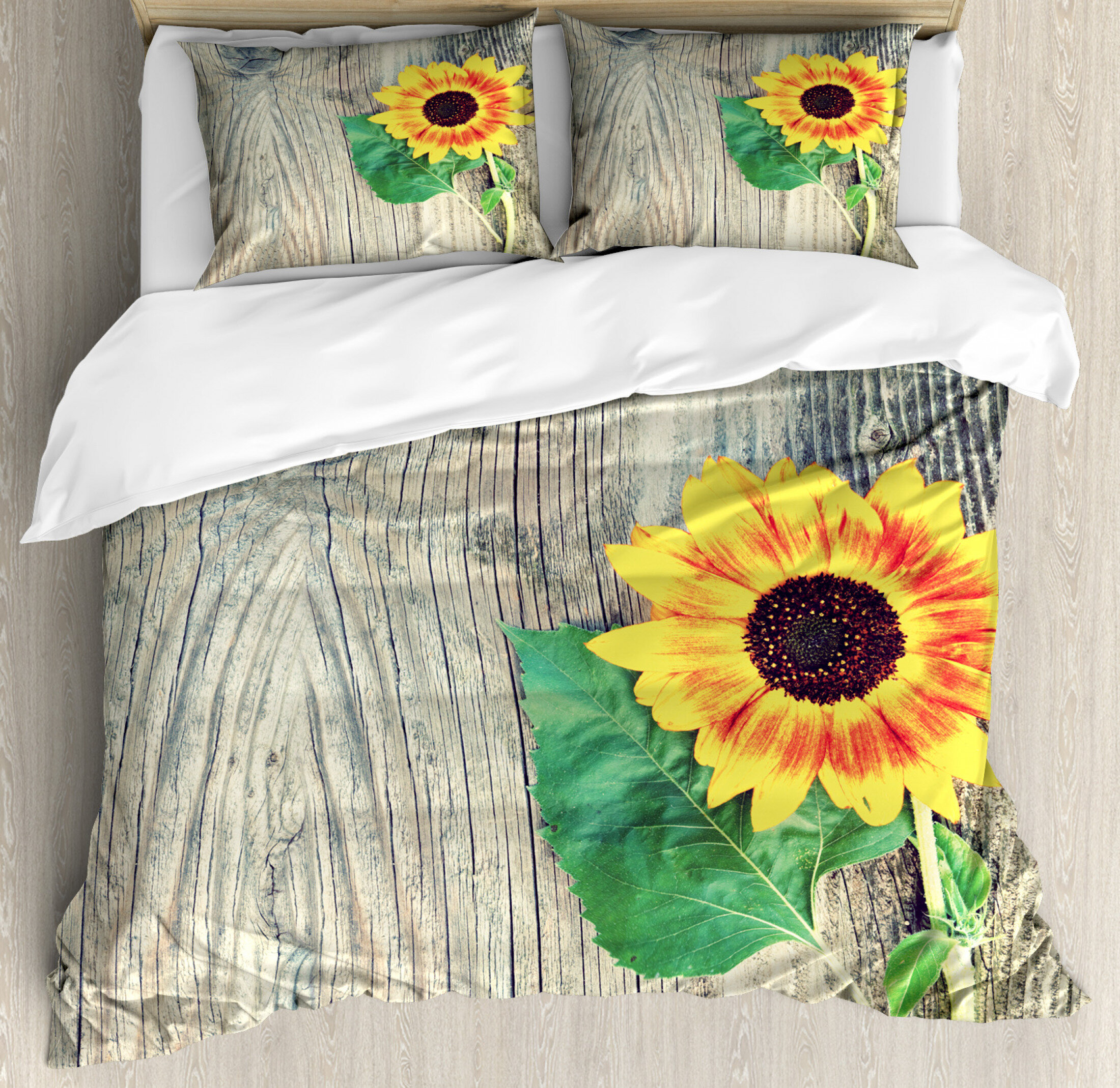 East Urban Home Sunflower Duvet Cover Set Wayfair