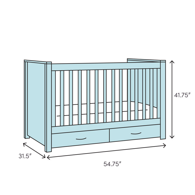 delta crib dimensions