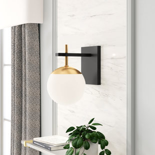 Pierre 1 - Light Dimmable Weathered Black/Autumn Gold Armed Sconce