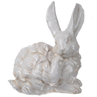 White Ceramic Animals Wayfair White Ceramic Rabbit Figurine
