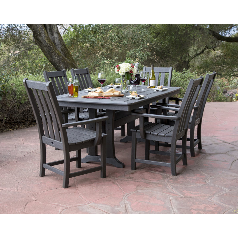 Polywood Vineyard 7 Piece Dining Set Wayfair Polywood Vineyard 7 Piece Dining Set