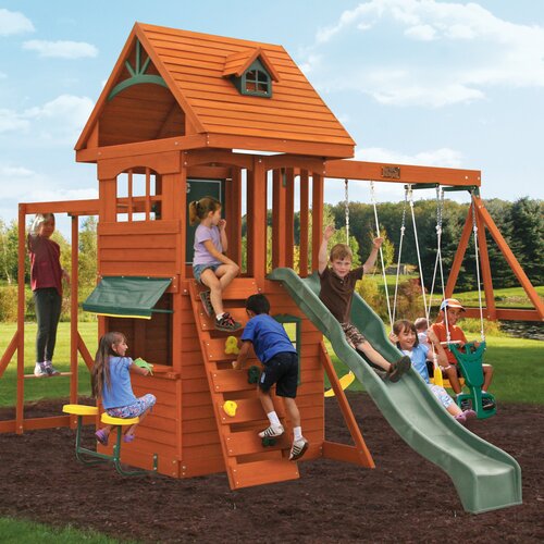 kidkraft ridgeview deluxe clubhouse wooden playset