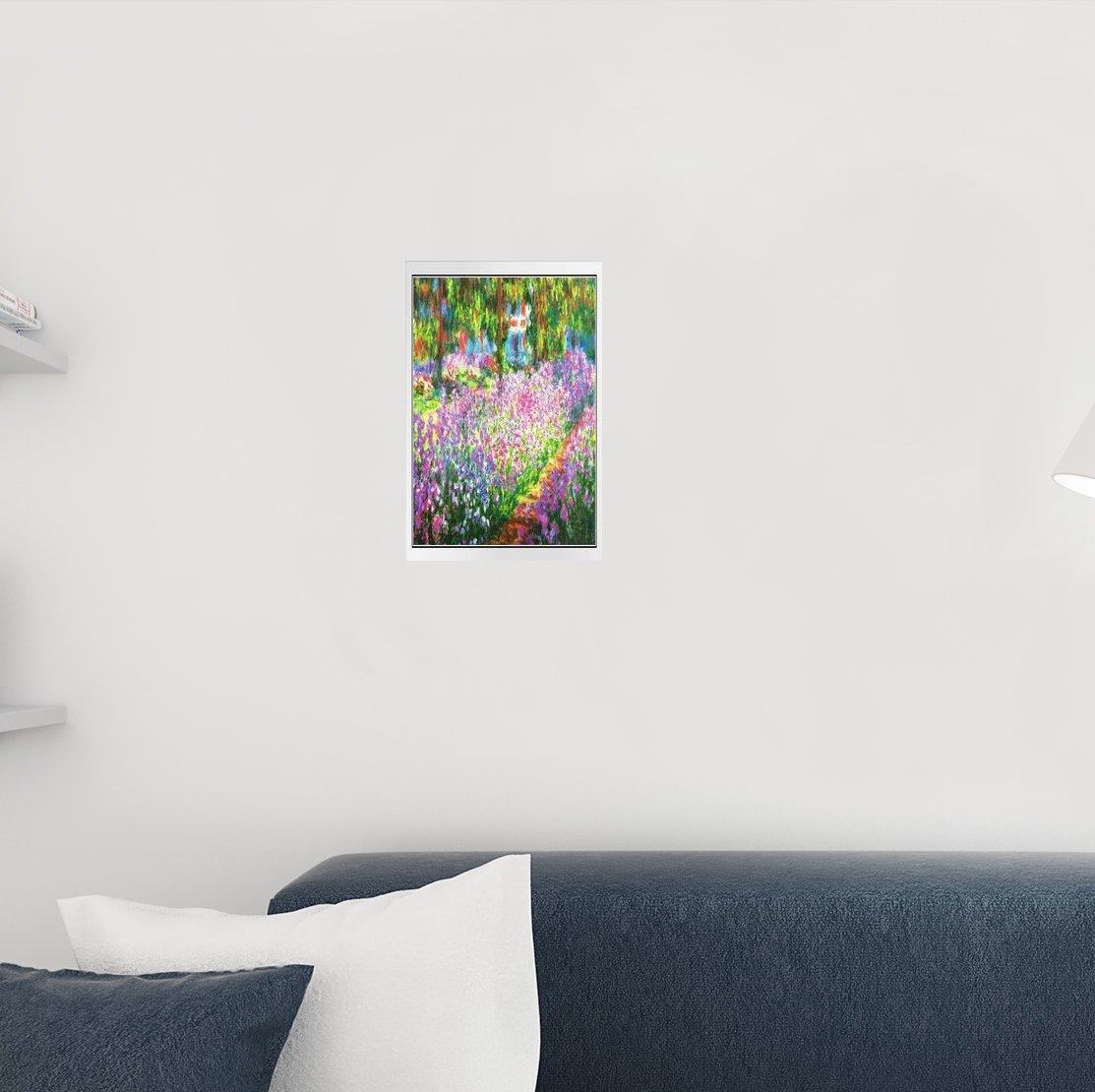 Red Barrel Studio® Claude Irises In Garden Impressionist