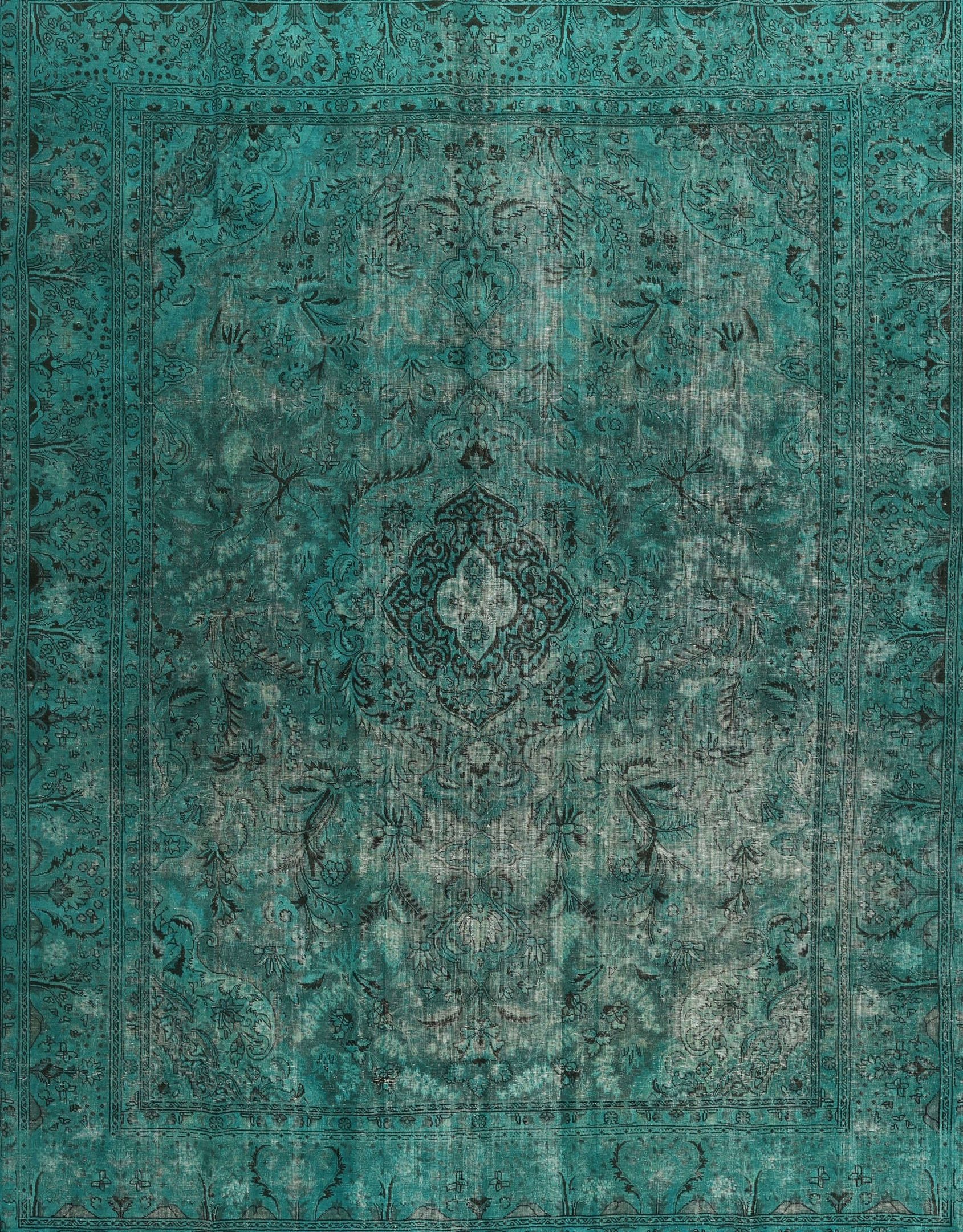 Bungalow Rose Caria Oriental Area Rug in Sea Green | Wayfair