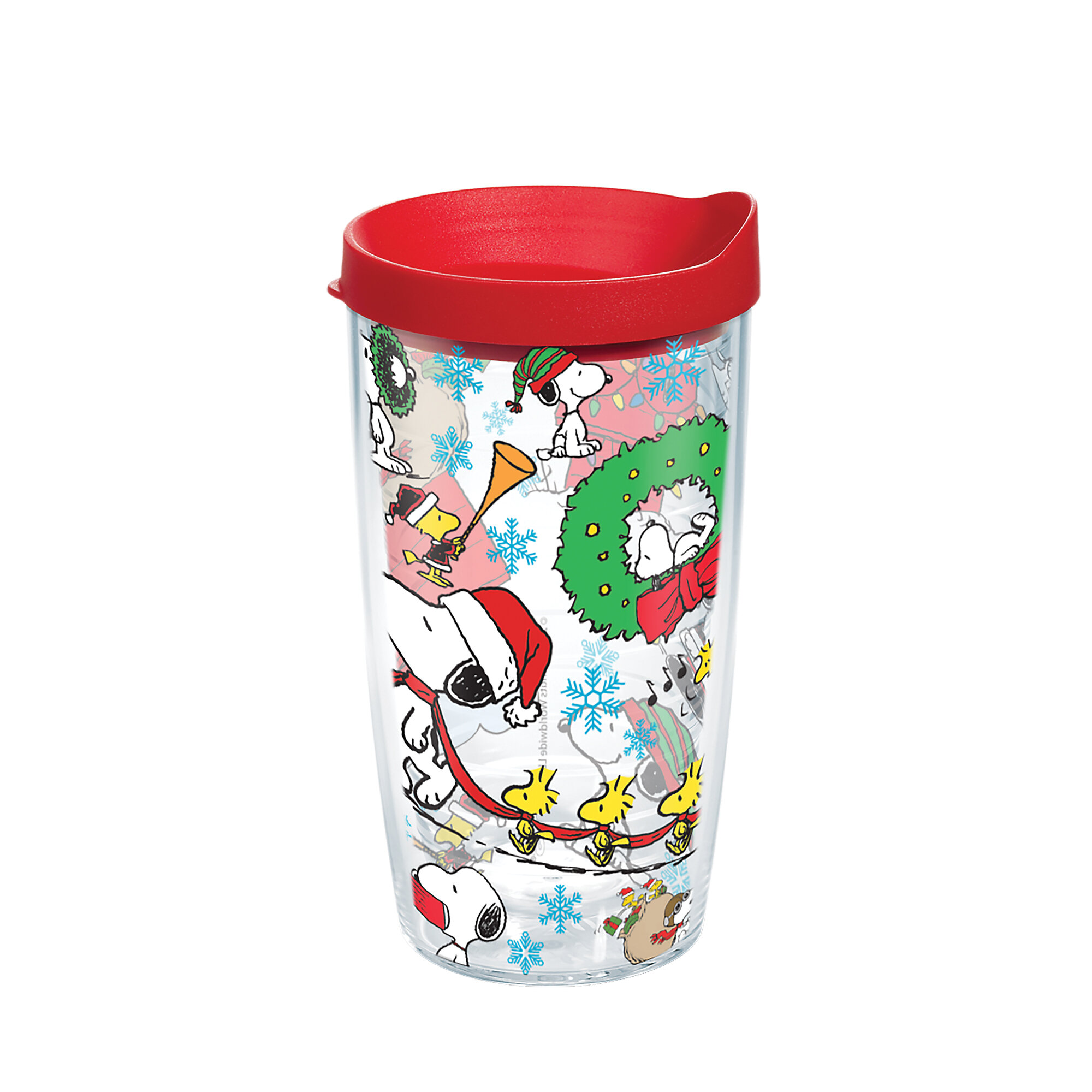 710ml) - Tervis 1270605 Peanuts-Christmas Collage Insulated Tumbler w-