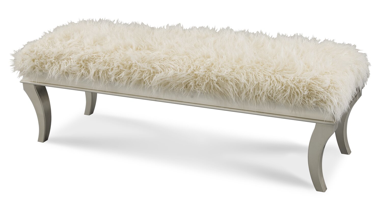Hollywood Swank Upholstered Bench