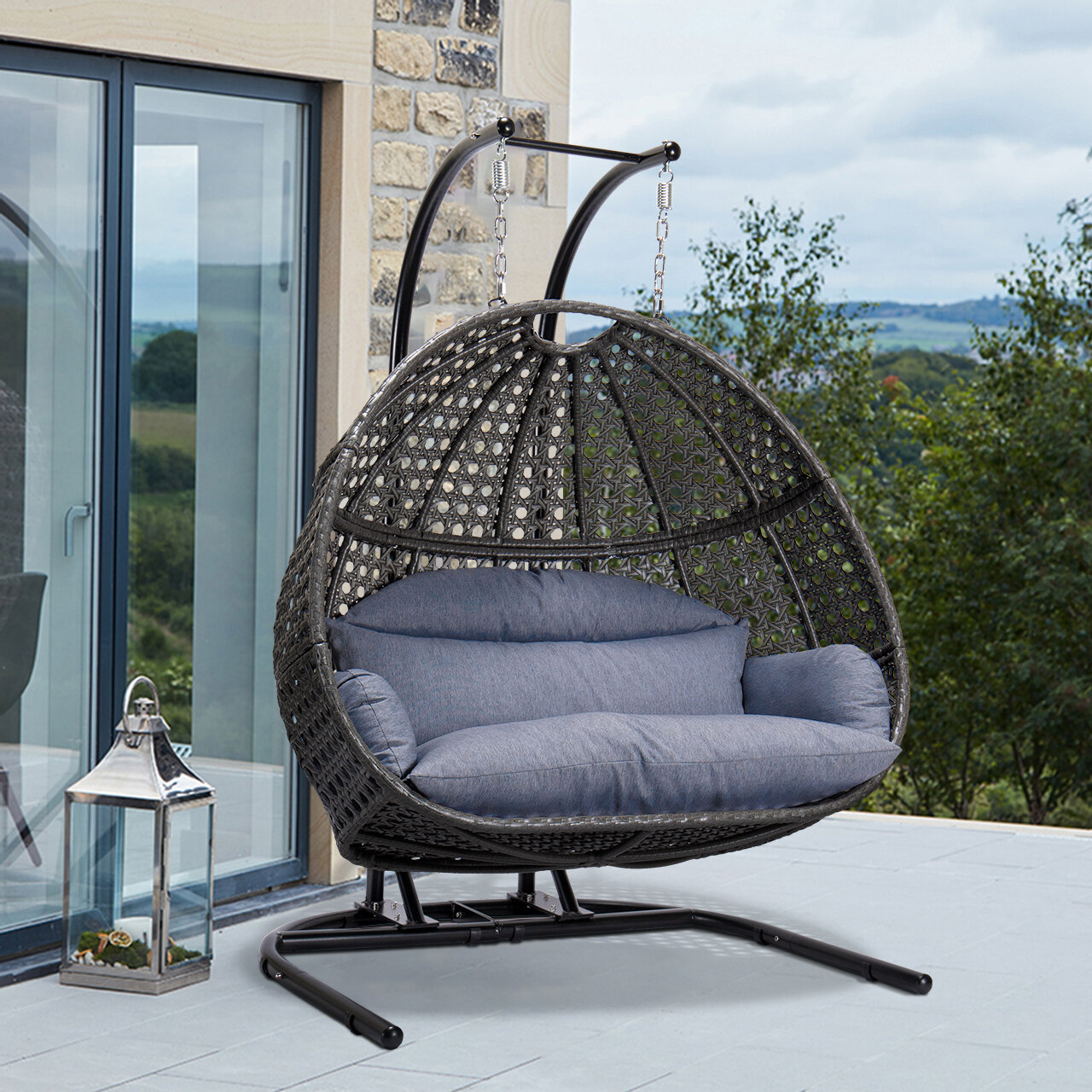 outdoor swing chair wayfair