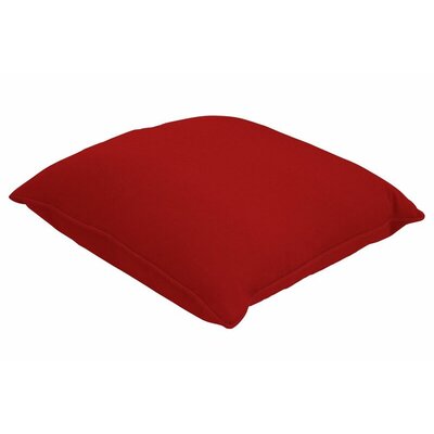 Sunbrella Single Piped Throw Pillow Eddie Bauer Color: Canvas Jockey Red, Size: 18