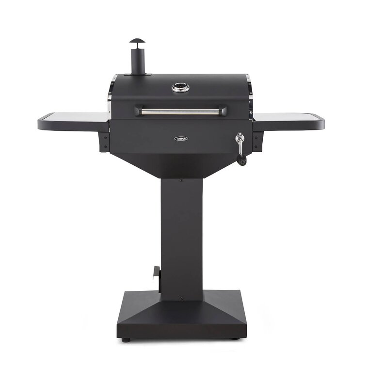 Tower T978514 Ignite Solo BBQ Grill with Foldable Shelves and Charglow  Airflow Regulator, Black 