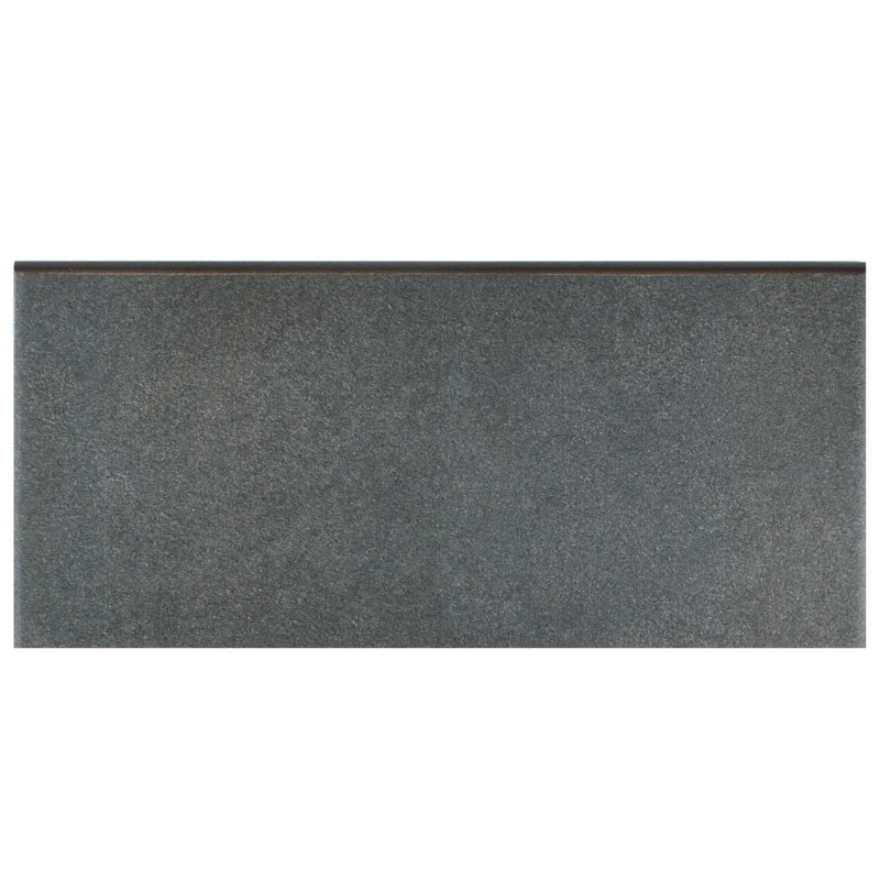 Elitetile Forties 3 5 X 7 75 Ceramic Bullnose Trim Tile In Black Forties 3 5 X 7 75 Ceramic Bullnose Trim Tile In Black