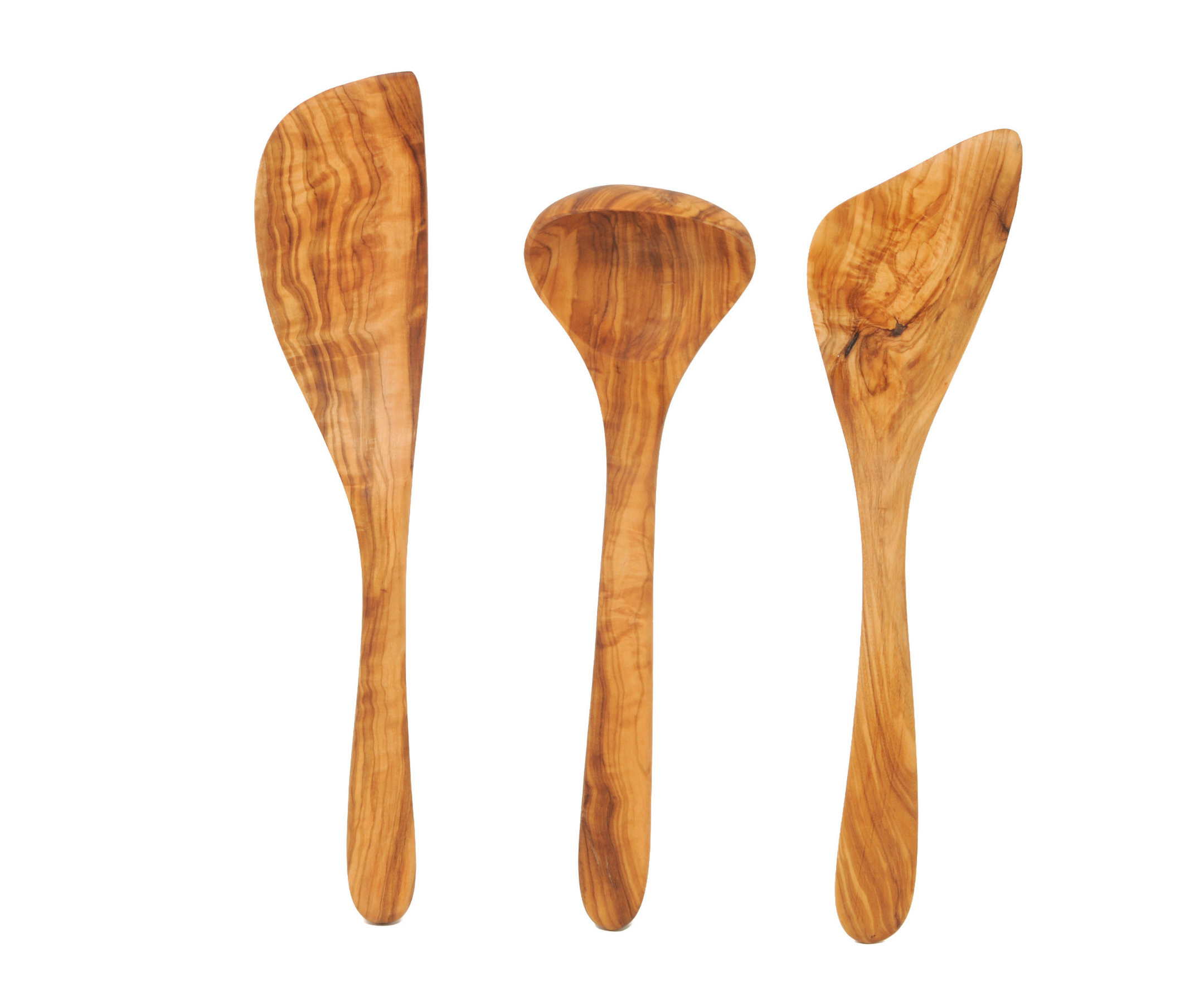 Beldi Nest 3Piece Olive Wood Kitchen Utensils Set Wayfair