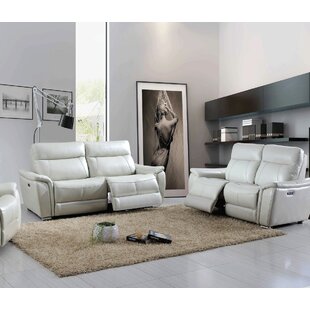 Desertderrin Electric 2 Piece Leather Reclining Living Room Set By Latitude Run