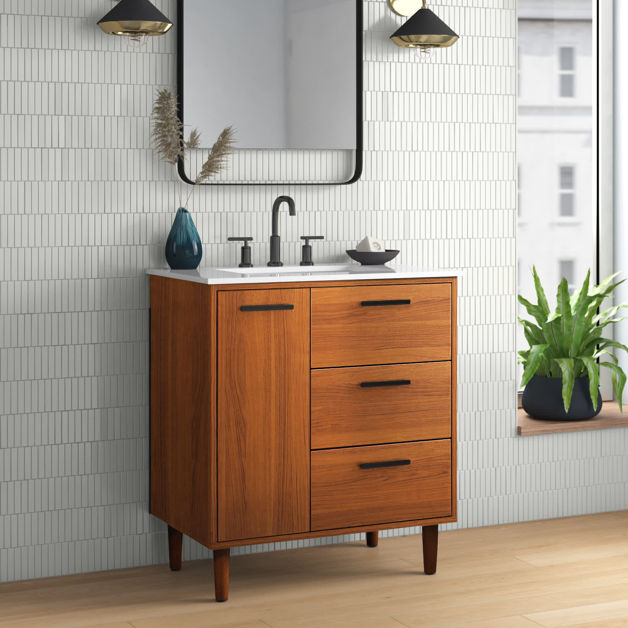 Mercury Row® Burnam 30" Single Bathroom Vanity Set & Reviews Wayfair