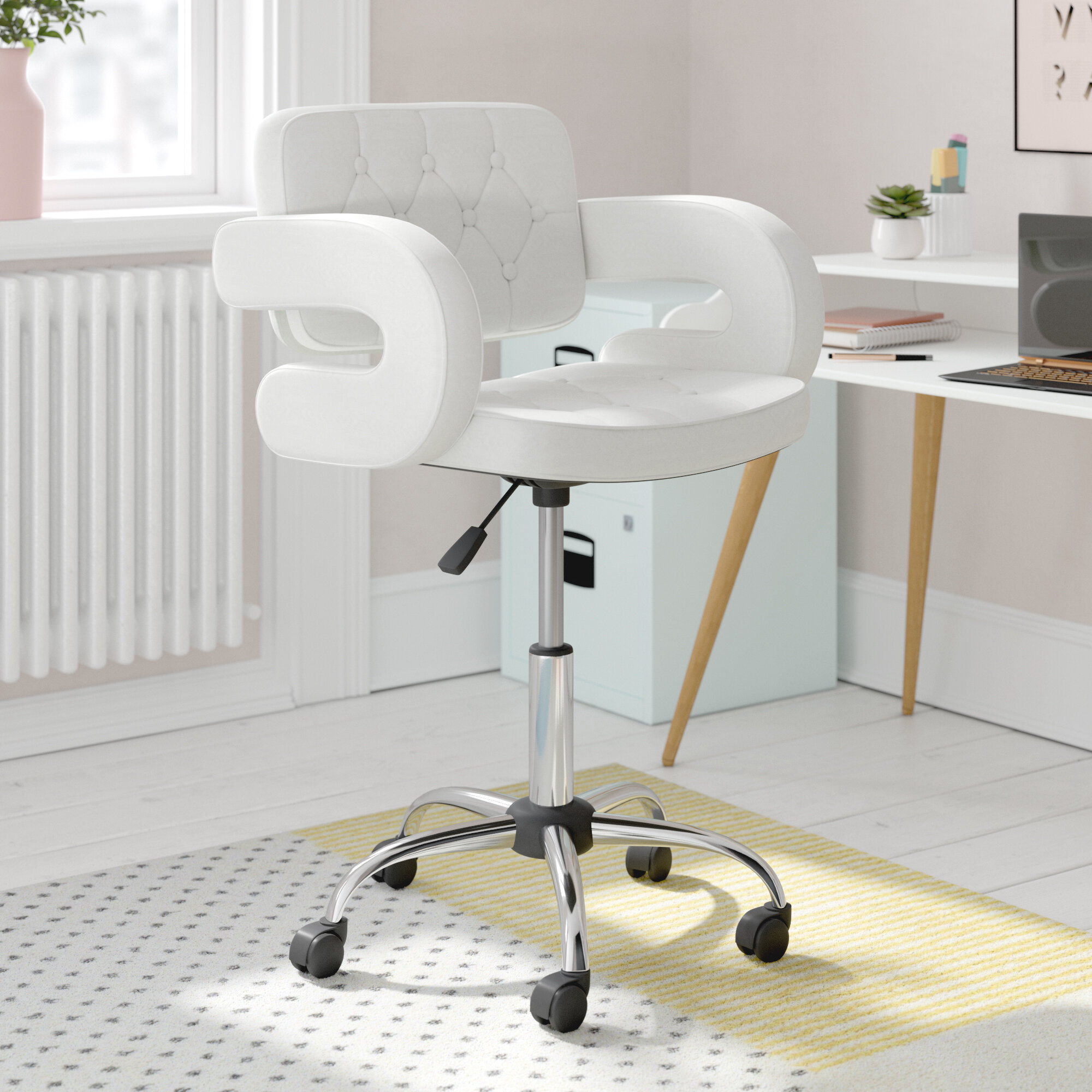 small lowback desk chair
