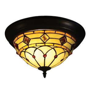 Ginger Diamond 2-Light Flush Mount